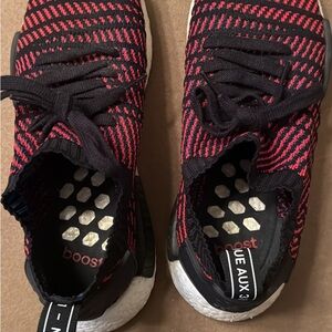 adidas Black and Red Athletic Shoes